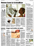 Artikel 'Hennes konst är kristallklar' - Östgöta Correspondenten 2002-08-06