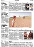 Artikel 'Ridskola för ridkunniga startar' - Östgöta Correspondenten 2002-07-17